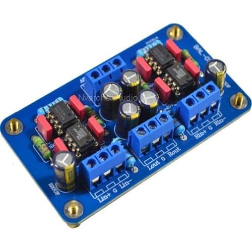 SSM2141 Balanced XLR Signal To Unbalanced RCA Single-ended Power Amplifier 5532 OP AMP For Audio Sound Amplifiers