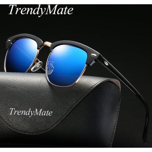 Classic Polarized Sunglasses Men Women Retro Brand Designer High Quality Sun Glasses Female Male Fashion Mirror Sunglass 011