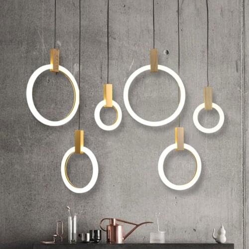 Ditoon Postmodern Led Pendant Light DesignerS Light Dining Room Restaurant Wood Lamps Acrylic Creative Luminaire White Luster