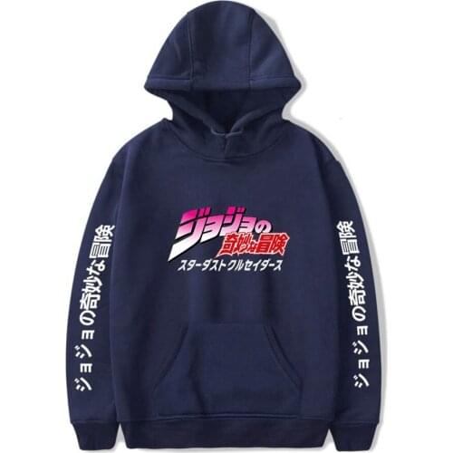 SUNOWE JoJos Bizarre Adventure Hoodies Sweatshirts Men Women Harajuku Hoodies Anime Fashion Streetwear Cartoon Hoodies