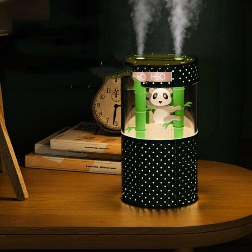 1L Nano Double Nozzle Aroma Humidifier with LED light Essential Oil Aroma Diffuser Ultrasonic Fogger Portable Home Mist Maker