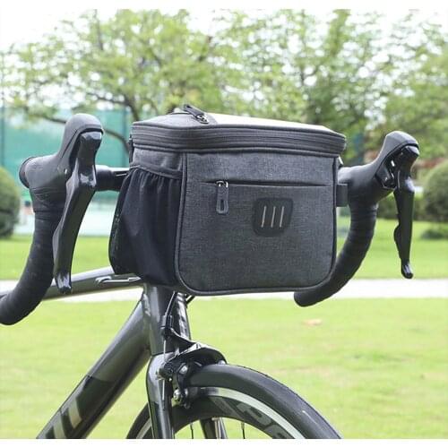 Bicycle Handlebar Bag Water Resistant Road Mountain Bike Front Bag Bike Head Frame Storage Basket Outdoor Cycling Shoulder Bag