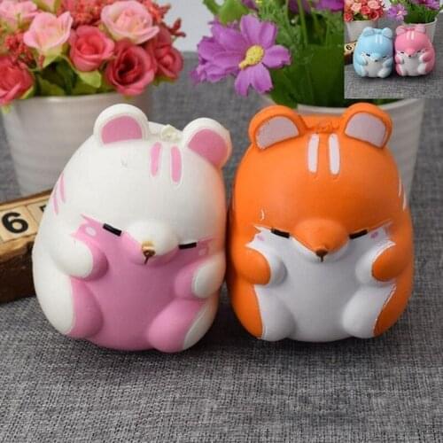 Fun Squishy Bloom Pom Pom Hamster Slow Rising Kids Toy Antistress Relieve Gift