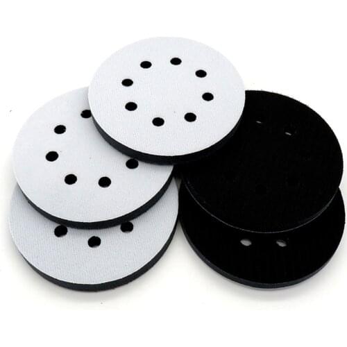 1PCS 5 Inch(125mm) 8-Hole Ultra-Thin Surface Protection Interface Pad For Sanding Pads And Hook&Loop Sanding Discs Thin Sponge