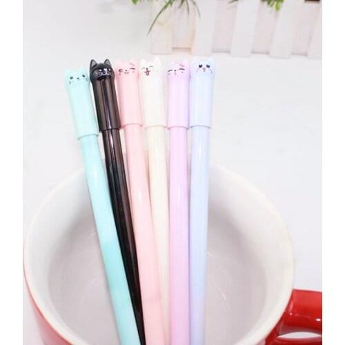 1pcs Kawaii Spirit Pets Gel Pen Black Blue Ink Gel Pen School Office Supply Gift Stationery Papelaria Escolar