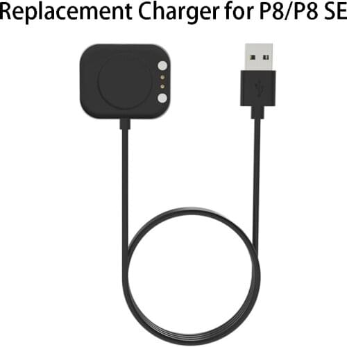 1pc Black Replacement Magnetic USB Charging Cable Charger Cradle For P8/P8 SE Smart Watch Long Lasting And Avoid Scratching