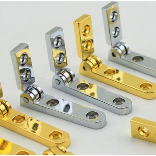 10PCS Antique Hinge 90 Degree L-shaped Support Hinges for Jewelry Gift Wood Box