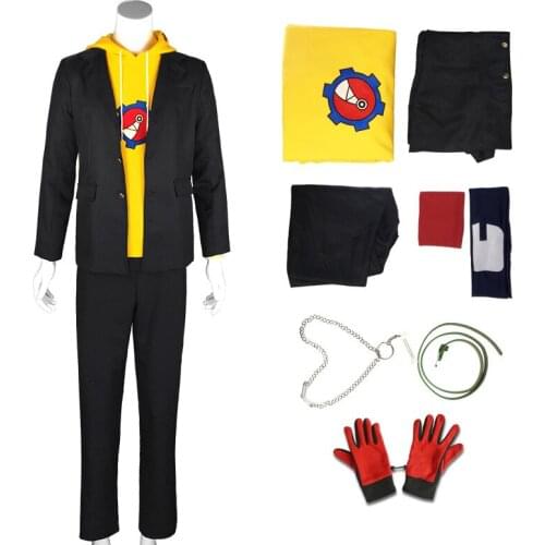 2021 New Anime SK8 Hoodie Sweatshirt Jacket SK Eight Red Wigs Skateboard Outfits the Infinity Reki Kyan Cosplay Costume Yellow