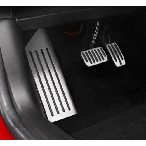 3pcs Rest pedal decorative protective cover+accelerator pedal cover+brake pedal cover for Tesla Model3 model 3