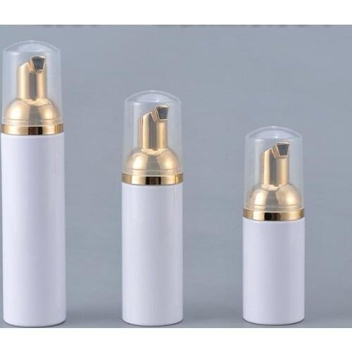 30ml 50ml Empty PET Foam Pump Bottle Facial Cleanser Cream Shampoo Soap Dispenser Mousse Foamer Refillable Bottles SN1662