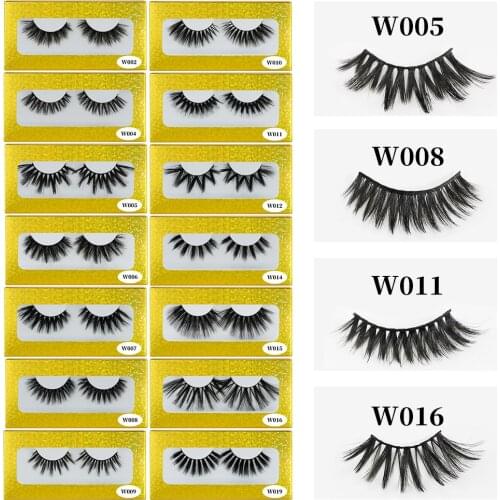3D Mink Eyelashes Fluffy Dramatic Eyelashes Makeup Wispy Mink Lashes Natural Long False Eyelashes Thick Fake Lashes