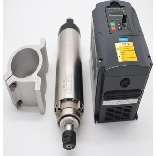 80mm 2.2KW air-cooled spindle motor ER20 24000 rpm 2.2KW frequency inverter spindle clamp