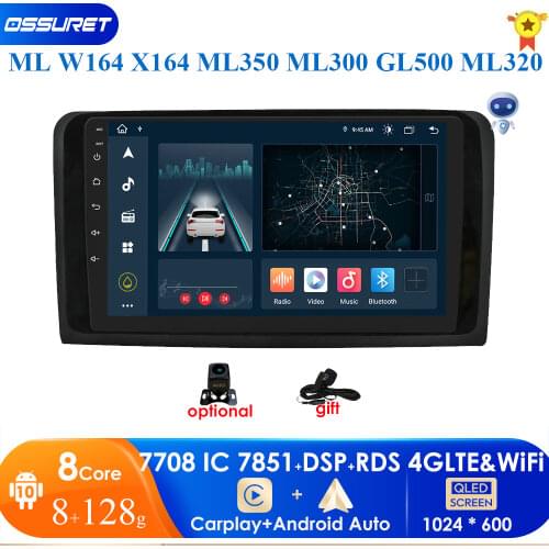 Android Car radio GPS Navigation Player Stereo for Mercedes-Benz M-Class W164 GL-Class X164 ML GL ML350 ML500 GL320 Navigation