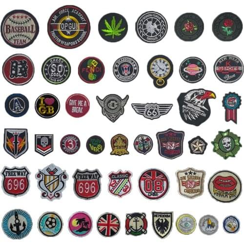 Clown micro-chapter sequins can be seamed denim jacket fabric embroidery DIY clothing supplies patch accessories 1PCS for sale