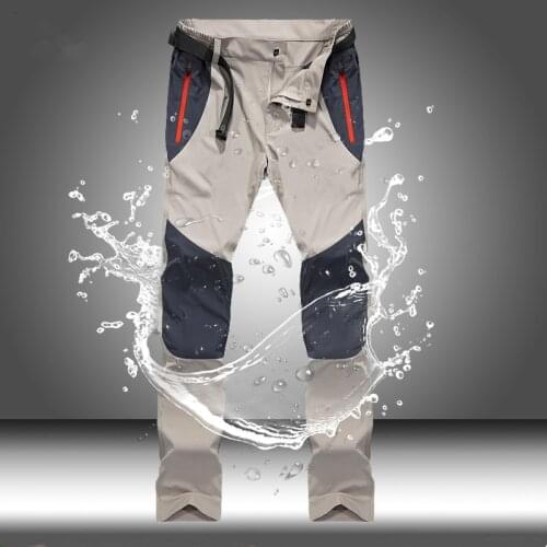 Mens Cargo Pants Waterproof Breathable Outdoor Quick Dry Joggers Spring Summer Casual Male Solid Tactical Pants Long Trousers