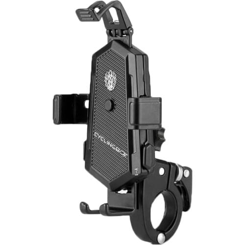 Motorcycle Bicycle Bike Phone Holder Full Protection Quick Release Secure Lock Phone Mount Bracket for Mobile Phone Smartphone