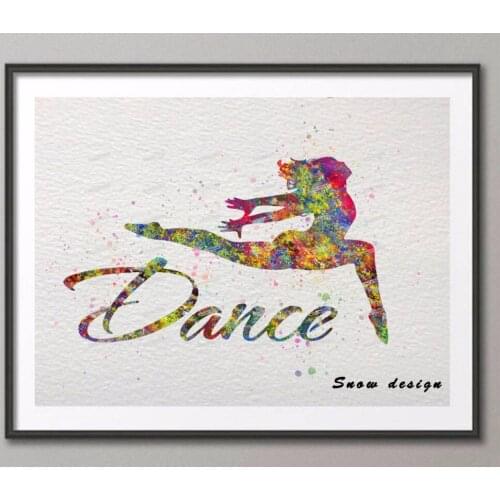 DIY Rikivity Original Jumping Dancer wall art canvas painting poster prints Pictures Living room Home Decor wall hanging gifts