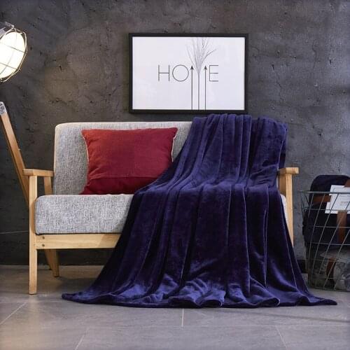 Double Sided Pure Color Cashmere Blanket Thickened Flannel Layer Composite Quilt Cover Summer Blankets Time Limited