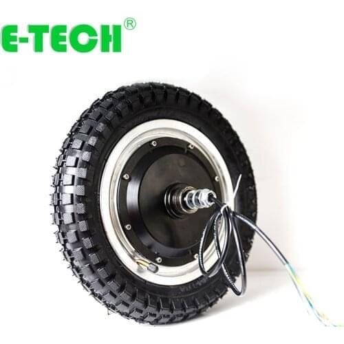 E-tech Made in China 12 inch 24v 36v 48v electric wheel hub motor