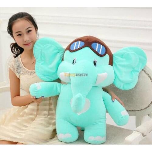 Fancytrader 30'' / 75cm Lovely Stuffed Soft Plush Cute Big Dumbo Elephant Toy, 2 Colors Available, Free Shipping FT50467