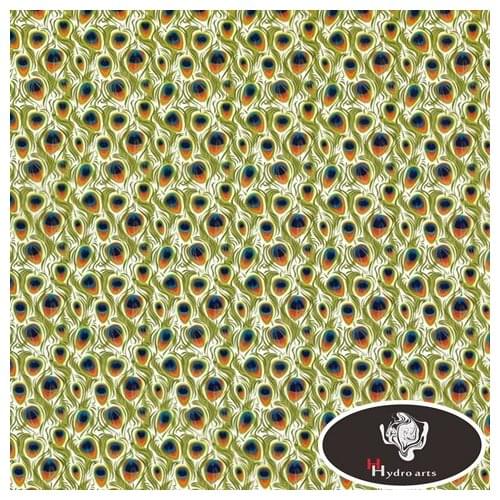 Free shipping Peacock feather Printing Hydrographic Film water transfer printing film 50cm*10m aqua print HFD010