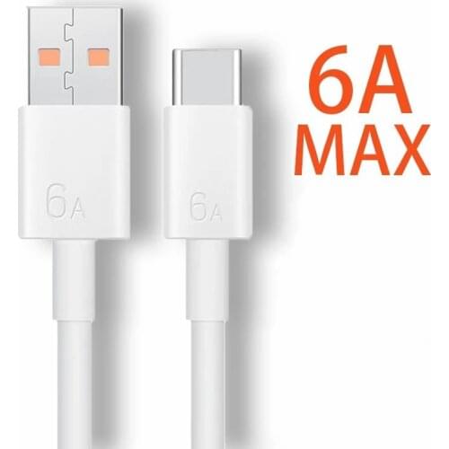 6A Cable For Xiaomi MI USB 3.1 Type C Cable 1/1.5M 6A Turbo Fast Charging Cord For MI 11 10 Ultra 9 9T Pro Redmi K40 Poco M3 X3