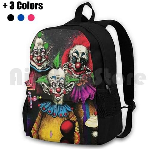 Killer Klowns From Outer Space Outdoor Hiking Backpack Waterproof Camping Travel Killer Klowns From Outer Space Horror Comedy