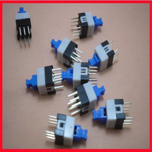 BUTTON77 power switch button with lock switch 7*7 self-locking switch