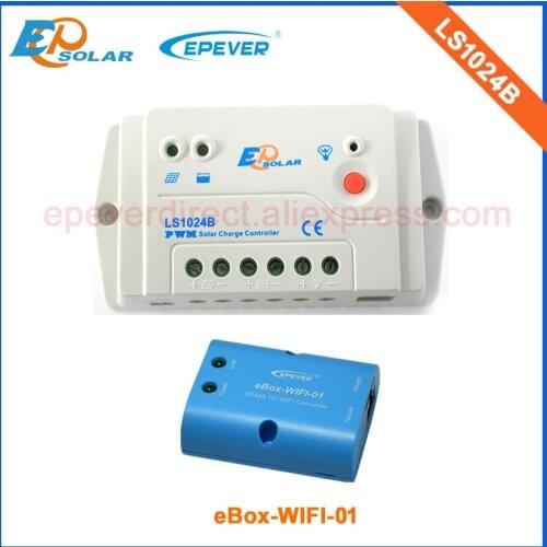 12v PWM solar charge controller EPsolar brand high quality LS1024B with wifi function APP mobile phone use 10A 12v/24v