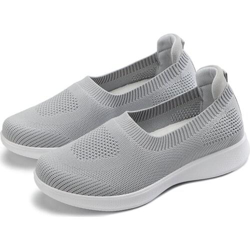 Sneakers women shoes 2021 new slip-on breathable mesh sock women casual flat shoes loafers vulcanized shoes woman ser54ser4