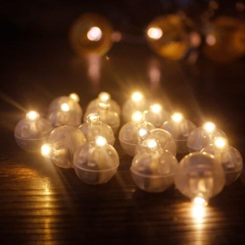 Round Led Flash Ball Lamp Balloon Light long standby time for Paper Lantern Balloon Light Party Wedding Decorat