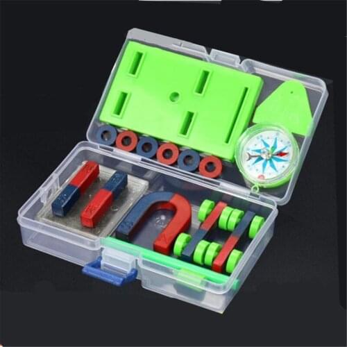 Labs Junior Science Magnet Set for Education Science Experiment Tools Icluding Bar/Ring/Horseshoe/Compass Magnets