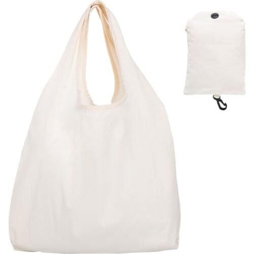 Reusable Cotton Shopping Bag Women Men Travel Shopper Tote Storage Bags support custom