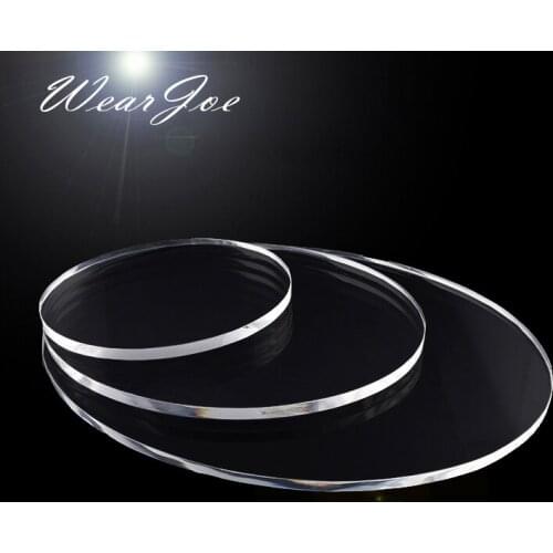 Set of 3 Oval Acrylic Plexi Glass Risers for Counter Top Display Jewelry Ring Earring Pendant Necklace Bracelet Holder Organizer