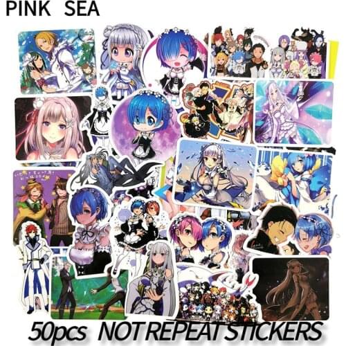 10/30/50Pcs/set Re:Life In A Different World From Zero Anime Sticker For DIY TOY Guitar Scrapbook Skateboard Laptop Luggage