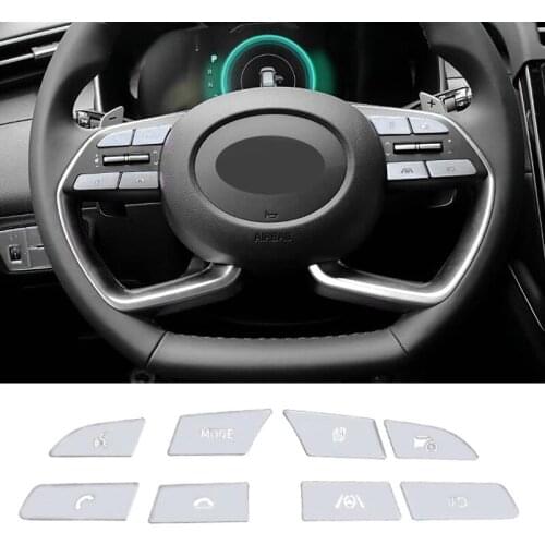 For Hyundai Tucson NX4 2021 2022 Car Aluminum Alloy Gear shift Button Cover Stickers Interior Decoration Accessories