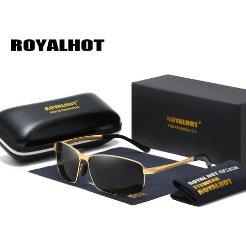 RoyalHot Men Women Polarized Alloy Cool Rectangle Frame Sunglasses Driving Sun Glasses Shades Oculos masculino Male 70015
