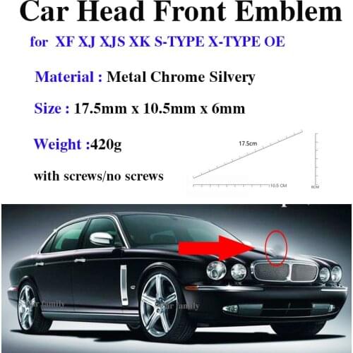 Original Design Accessorie Car Emblem For XF XJ XJS XK S-TYPE X-TYPE OEM 1PCS Car Styling Front Hood Head Badge Covers