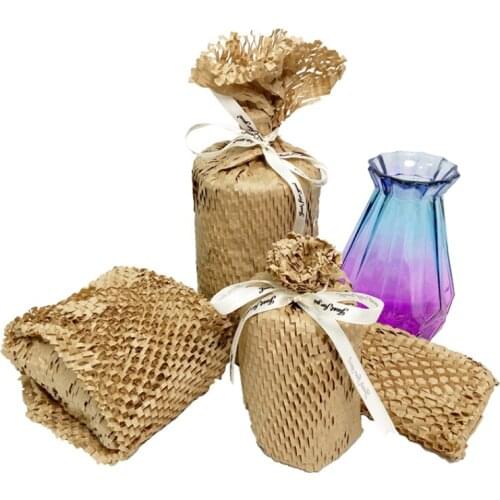 Honeycomb Kraft Paper Package For Gifts Kraft Paper Business Craft Flower Wrapping Vintage Vellum Brown Raw Rolling Tissue Arte