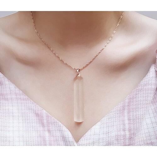 Prism Pendant Optical Glass Rainbow Creative Necklace Pendant Prism Small Exquisite Decoration