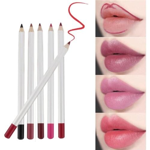 21 Colors Lip Pencil Matte Lipstick Waterproof Lip Liner Long Lasting Charming Lipliner Contour Makeup Lipstick Maquiagem TSLM1