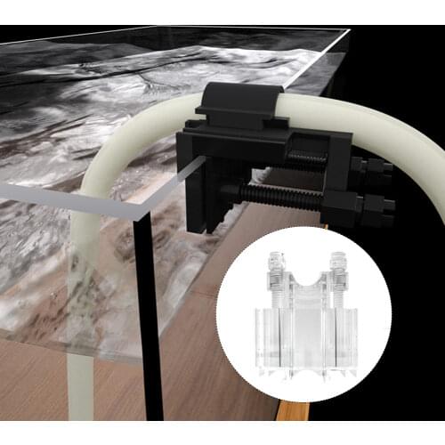 Aquarium Inflow Outflow Hose Tube Fixture Fish Tank Fresh Water Pipe Fixing Tube Acrylic Water Change Pipe Holder Glass Clip