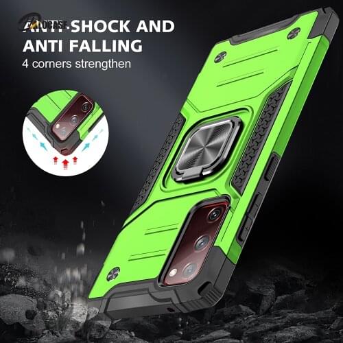 Luxury Magnetic Shockproof Stand Case For Samsung Galaxy S10 S20 FE Plus S10E Note 20 Ultra A51 A71 5G A10 Ring Phone Case Cover