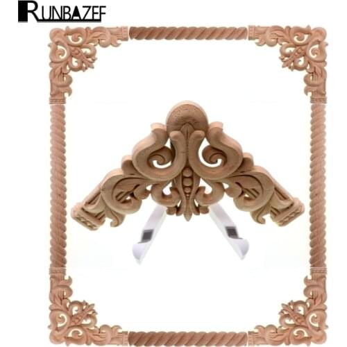 RUNBAZEF Angle of Wood Carving Flower CHARM Home Decoration Crafts Figurines Miniatures Accessories The New Listing