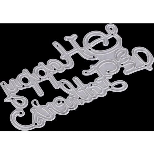 Blessings Series Cutting Dies Metal Stencils Embossing Happy Fathers Day DIY Handmade Gifts