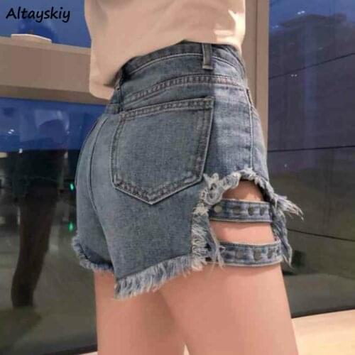 High Waist Shorts Women Fur-line Sequined Irregular Chic Korean Simple Trendy Teens Streetwear Solid Female Short New All-match