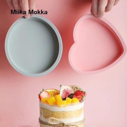 Silicone Layered Cake Round Shape Mold Kitchen Bakeware DIY Desserts Baking Mold Mousse Cake Moulds Baking Pan Tools