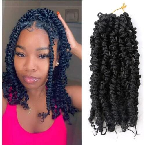 Passion Twist Hair Pretwisted Bohemian Braiding Hair for Passion Twists 10 inch Crochet Hair Pre-looped