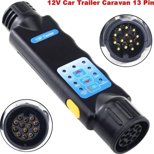 Trailer Tester Caravan Towing Tow Bar Light Wiring Tester Plug Socket Diagnostic Tools Car Towing Light Tester 12V 7 Pin