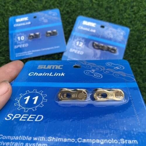 SUMC BIcycle Chain Magic Buckle 10S 11S 12S Speed colorful Missing Link Bicycle Chain Link lock Bicycle Quick Magic Button